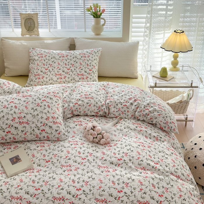 91家纺网 家纺一手货源 找家纺 怡家居 2024新款全棉印花第二批碎花类四件套 漫花香