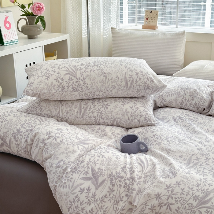 91家纺网 家纺一手货源 找家纺 怡家居 2024新款全棉印花第二批碎花类四件套 枝上花