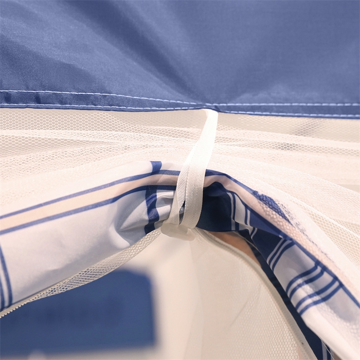 91家纺网 家纺一手货源 找家纺 佳梦家纺 2023新款方顶印花坐床蚊帐 晚风