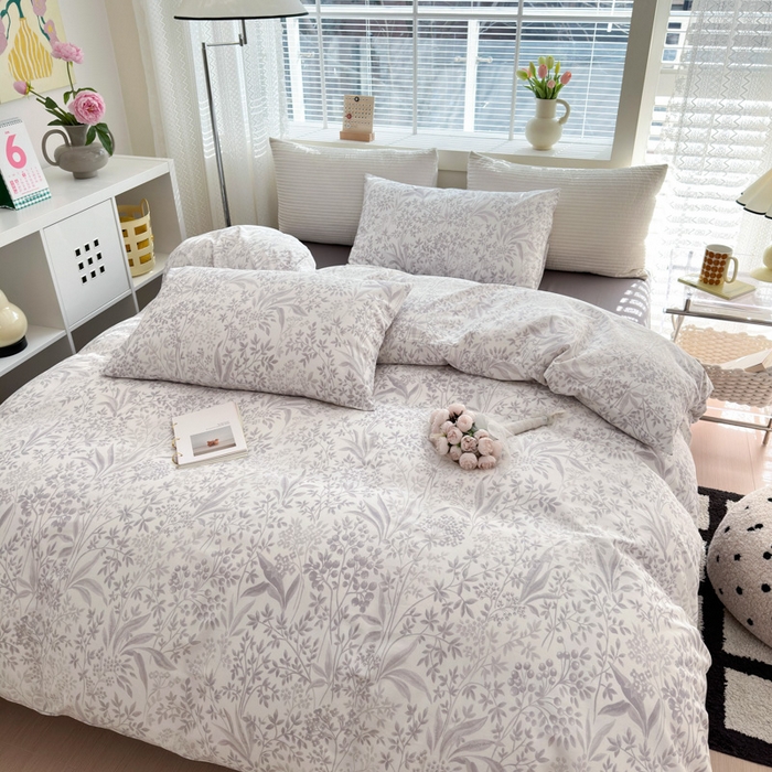 91家纺网 家纺一手货源 找家纺 怡家居 2024新款全棉印花第二批碎花类四件套 枝上花