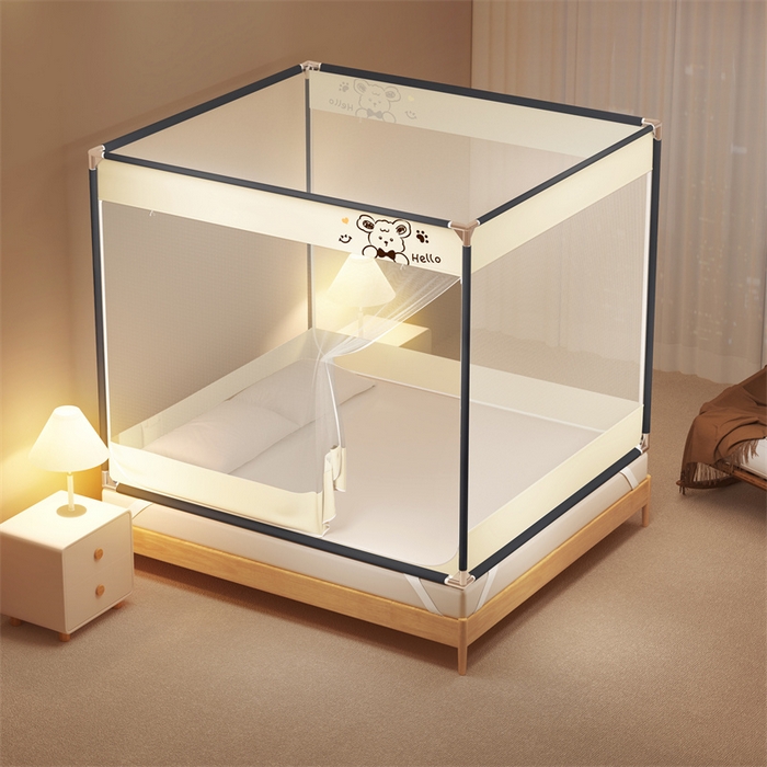 91家纺网 家纺一手货源 找家纺 （总）佳梦家纺 2024新款方顶坐床蚊帐系列 卡通系列