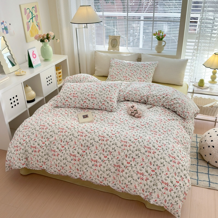 91家纺网 家纺一手货源 找家纺 怡家居 2024新款全棉印花第二批碎花类四件套 漫花香