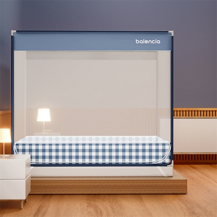 91家纺网 家纺一手货源 找家纺 （总）佳梦家纺 2023新款方顶印花坐床蚊帐