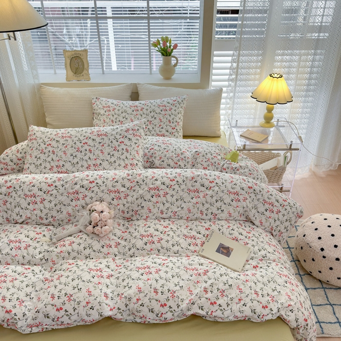 91家纺网 家纺一手货源 找家纺 怡家居 2024新款全棉印花第二批碎花类四件套 漫花香