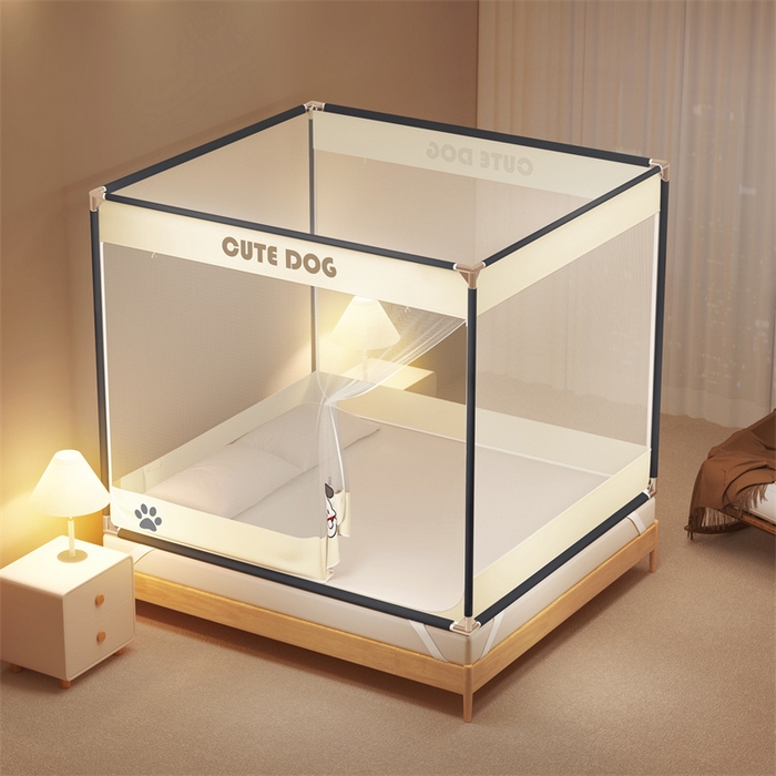 91家纺网 家纺一手货源 找家纺 佳梦家纺 2024新款方顶坐床蚊帐系列 柠檬烫画系列 洛可可