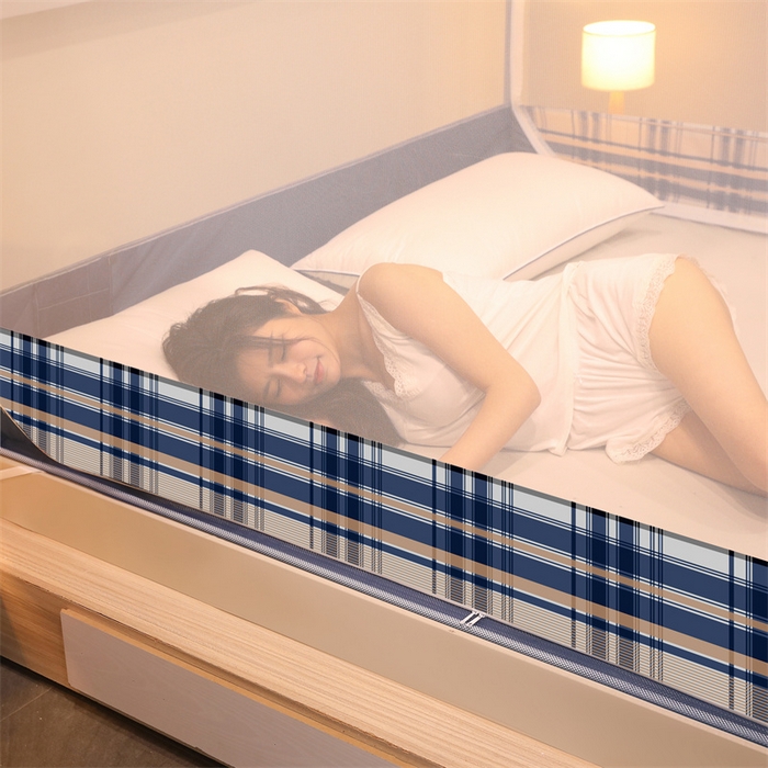 91家纺网 家纺一手货源 找家纺 佳梦家纺 2023新款方顶印花坐床蚊帐 晚风