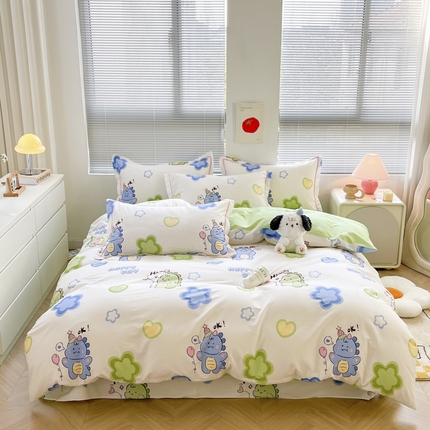 91家纺网 家纺一手货源 找家纺 （总）简约家纺 2025新款全棉斜纹13070田园风印花四件套