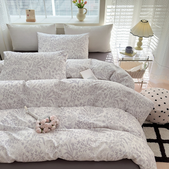 91家纺网 家纺一手货源 找家纺 怡家居 2024新款全棉印花第二批碎花类四件套 枝上花