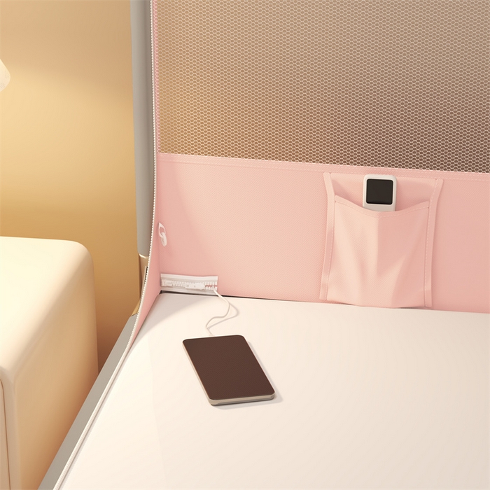 91家纺网 家纺一手货源 找家纺 （总）佳梦家纺 2024新款方顶坐床蚊帐系列 光年系列