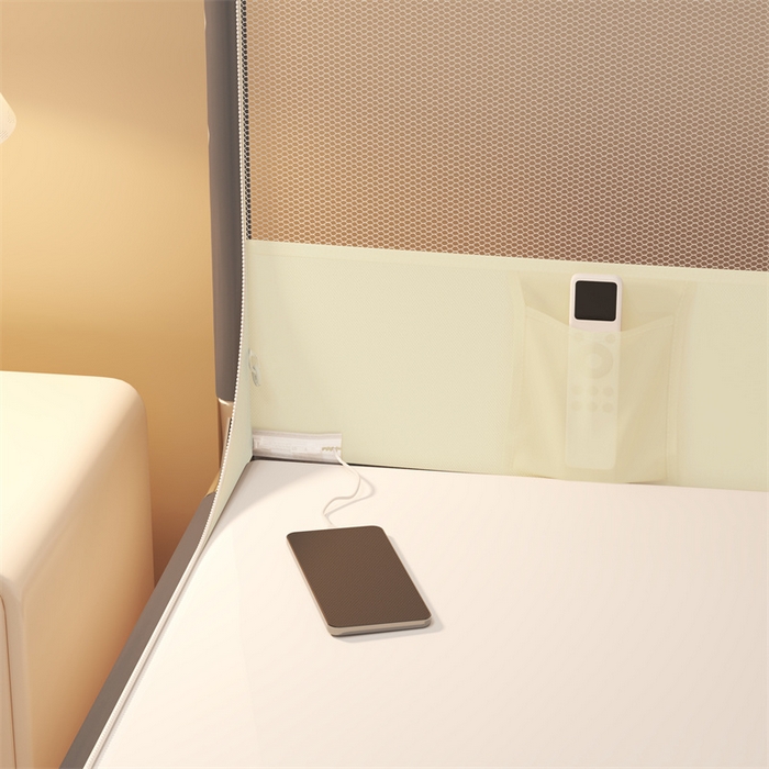 91家纺网 家纺一手货源 找家纺 佳梦家纺 2024新款方顶坐床蚊帐系列 光年系列 光年米