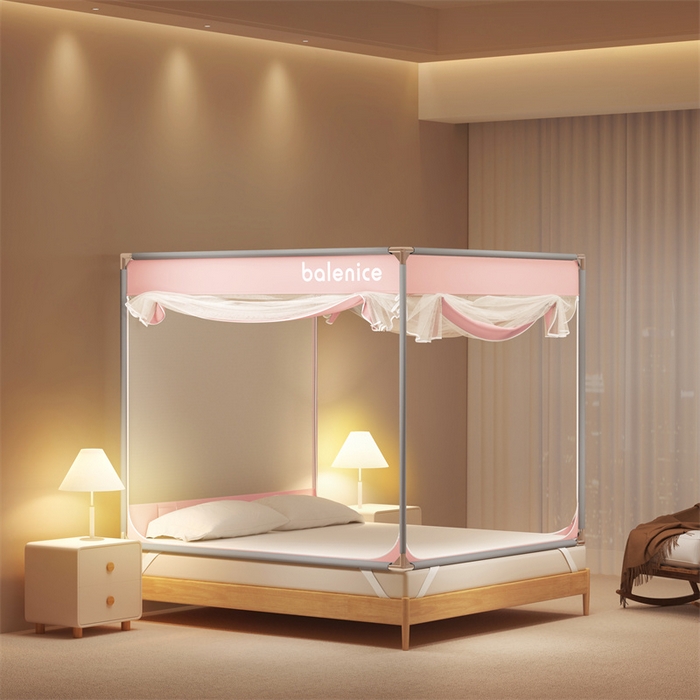 91家纺网 家纺一手货源 找家纺 （总）佳梦家纺 2024新款方顶坐床蚊帐系列 光年系列