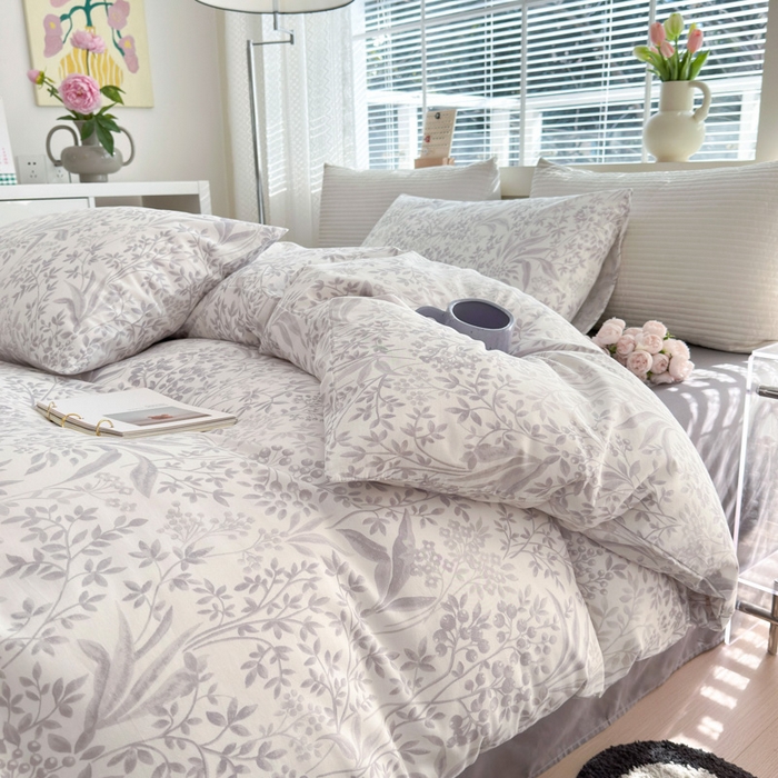 91家纺网 家纺一手货源 找家纺 怡家居 2024新款全棉印花第二批碎花类四件套 枝上花