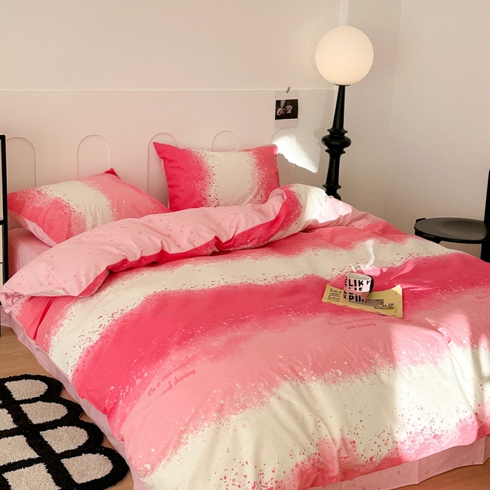 91家纺网 家纺一手货源 找家纺 （总）昔可家纺 2024新款全棉印花星河渐变系列四件套