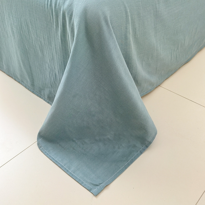 91家纺网 家纺一手货源 找家纺 优彩 2025新款全棉双层纱四件套 南瓜派