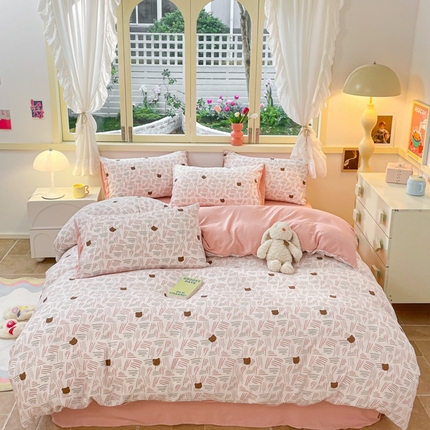 91家纺网 家纺一手货源 找家纺 （总）艺玲家纺 2024新款直播爆款泡泡棉印花四件套