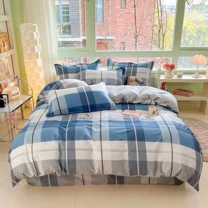 91家纺网 家纺一手货源 找家纺 菲梵家纺 2025新款喷气小清新全棉印花单品被套（预留缩水） 忆时代