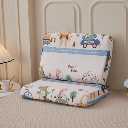 91家纺网 家纺一手货源 找家纺 翎盈家纺 2024新款全棉小清新乳胶枕专用枕套 恐龙大冒险