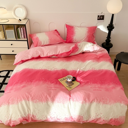 91家纺网 家纺一手货源 找家纺 （总）昔可家纺 2024新款全棉印花星河渐变系列四件套