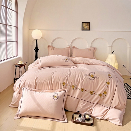 91家纺网 家纺一手货源 找家纺 （总） 庭笙 新款云棉新中式绣花款四件套