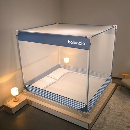 91家纺网 家纺一手货源 找家纺 （总）三夏光年 2024新款方顶坐床式蚊帐