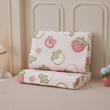 91家纺网 家纺一手货源 找家纺 （总）翎盈家纺 2024新款全棉枕套小清新乳胶枕专用枕套纯棉枕套