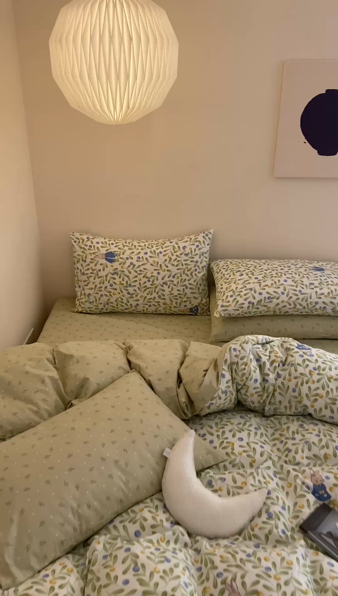 91家纺网 家纺一手货源 找家纺 宜家坊 2024新款全棉喷气13070小清新印花四件套-拍摄一 失眠少女