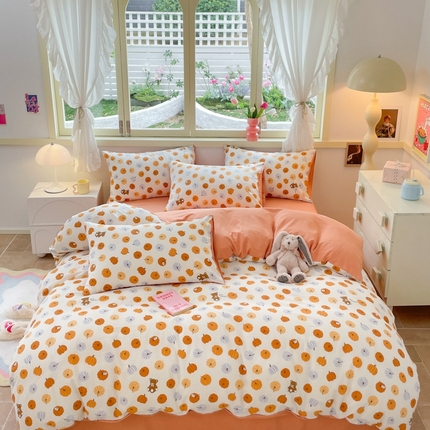 91家纺网 家纺一手货源 找家纺 （总）艺玲家纺 2024新款直播爆款泡泡棉印花四件套