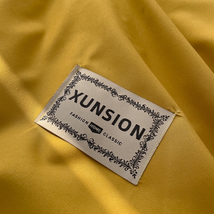 91家纺网 家纺一手货源 找家纺 蓝淋 2024新春款日式简约婴儿可以啃咬的超柔混搭水洗棉四件套 姜黄+深灰