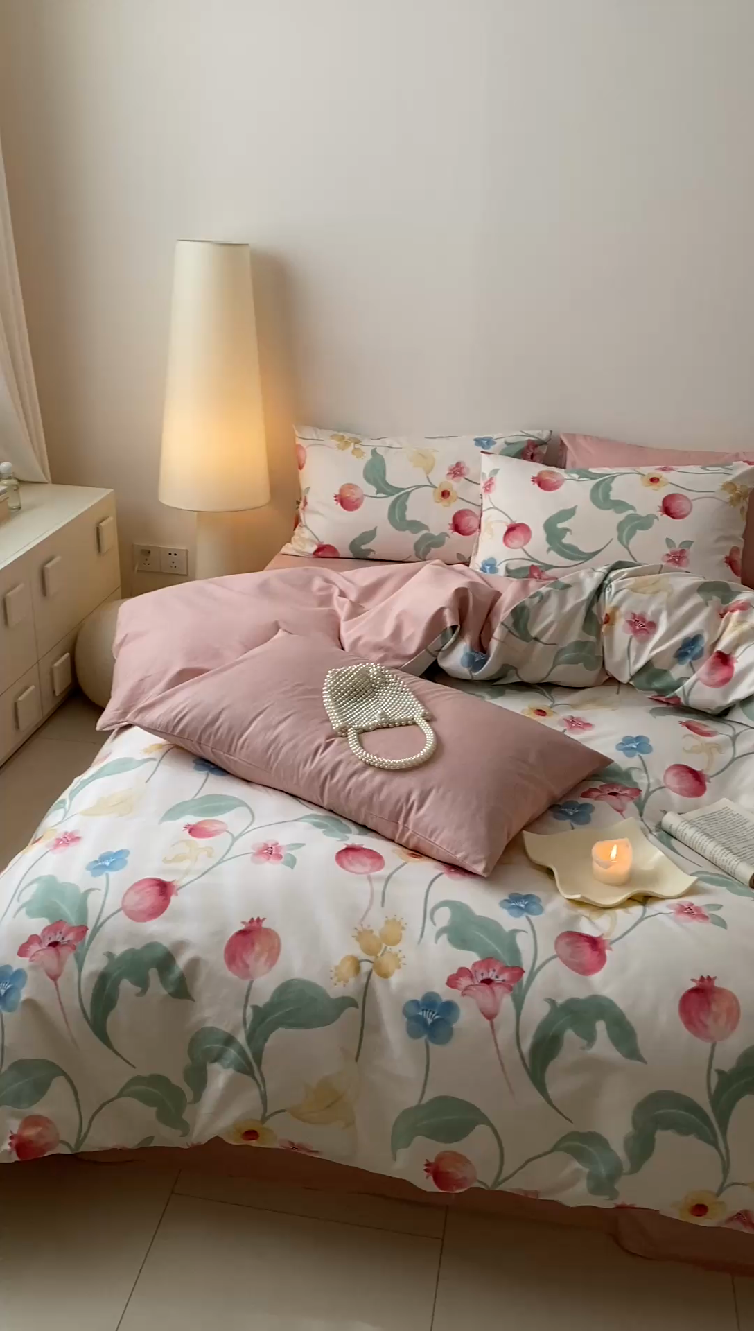 91家纺网 家纺一手货源 找家纺 宜家坊 2024新款全棉喷气13070小清新印花四件套-拍摄一 时留