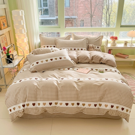 91家纺网 家纺一手货源 找家纺 （总）菲梵家纺 2025新款喷气小清新全棉印花单品被套（预留缩水）