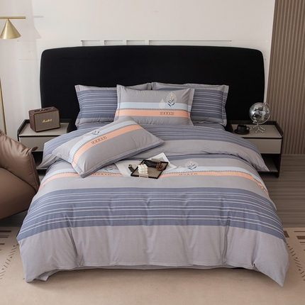 91家纺网 家纺一手货源 找家纺 （总2）喜四方 2024新款全棉磨毛纯棉印花四件套