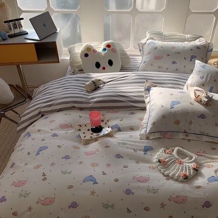 91家纺网 家纺一手货源 找家纺 （总）莱豫家纺 2024新款13070斜纹跑量纯棉四件套 第一波（2）