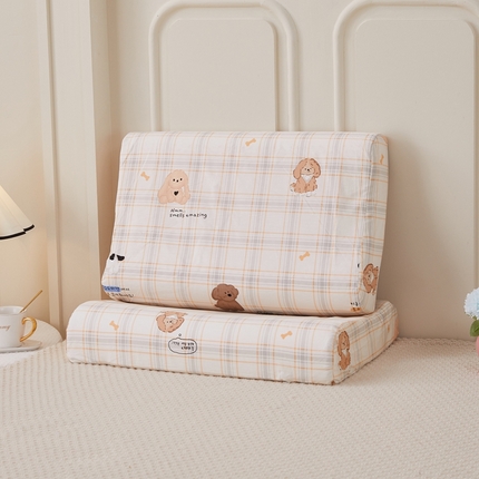 91家纺网 家纺一手货源 找家纺 翎盈家纺 2024新款全棉小清新乳胶枕专用枕套 斐儿乐园