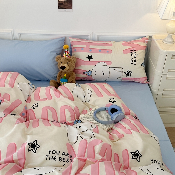 91家纺网 家纺一手货源 找家纺 （总）昔可家纺 2024新款全棉卡通印花系列四件套