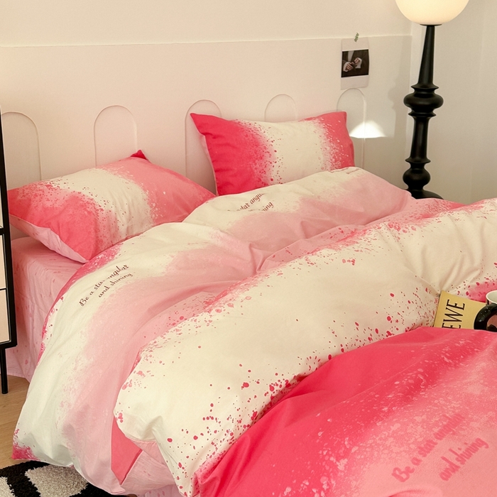 91家纺网 家纺一手货源 找家纺 （总）昔可家纺 2024新款全棉印花星河渐变系列四件套