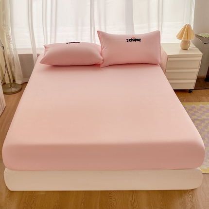 （总）优迈 2024直播热款110g纯色水洗棉磨毛单床笠单枕套三件套单品系列