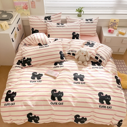 91家纺网 家纺一手货源 找家纺 （总）柠馨 2024新款全棉13376乖萌系列四件套（第六批）