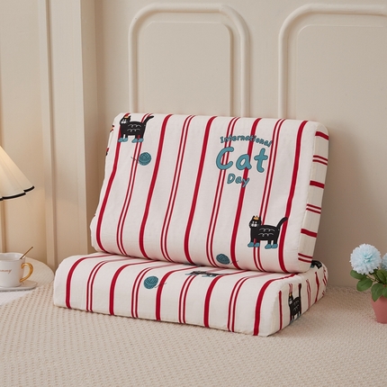 91家纺网 家纺一手货源 找家纺 （总）翎盈家纺 2024新款全棉枕套小清新乳胶枕专用枕套纯棉枕套