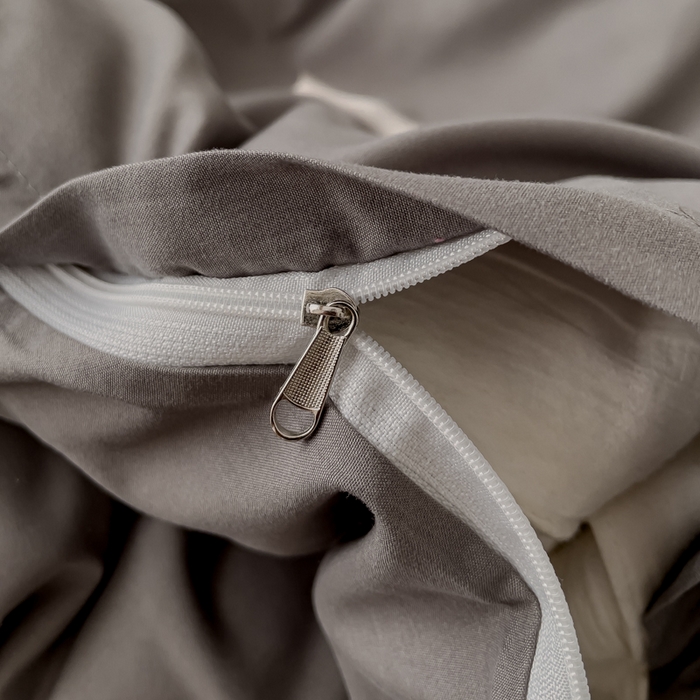 91家纺网 家纺一手货源 找家纺 蓝淋 2024新春款日式简约婴儿可以啃咬的超柔混搭水洗棉四件套 浅灰