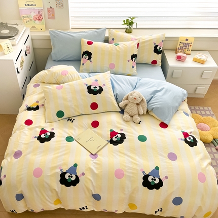 91家纺网 家纺一手货源 找家纺 （总）柠馨 2024新款全棉13376乖萌系列四件套（第六批）