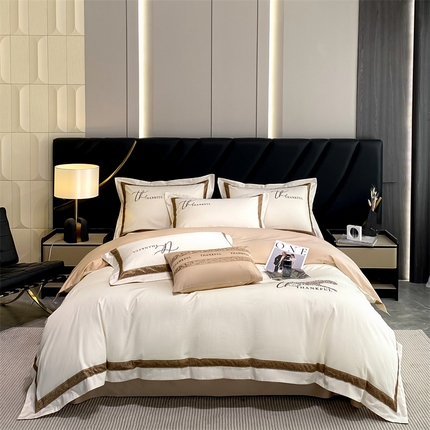 91家纺网 家纺一手货源 找家纺 （总）蓝米卡夫 2024新品A类100支全棉高端时尚刺绣工艺款维密系列