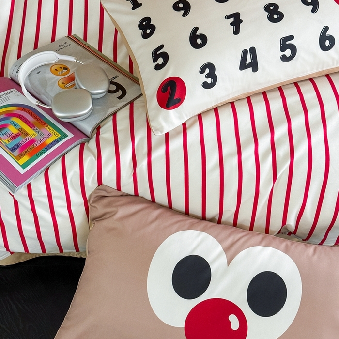 91家纺网 家纺一手货源 找家纺 （总）圆岛家纺 2024新款春夏40支趣味全棉数码印花四件套