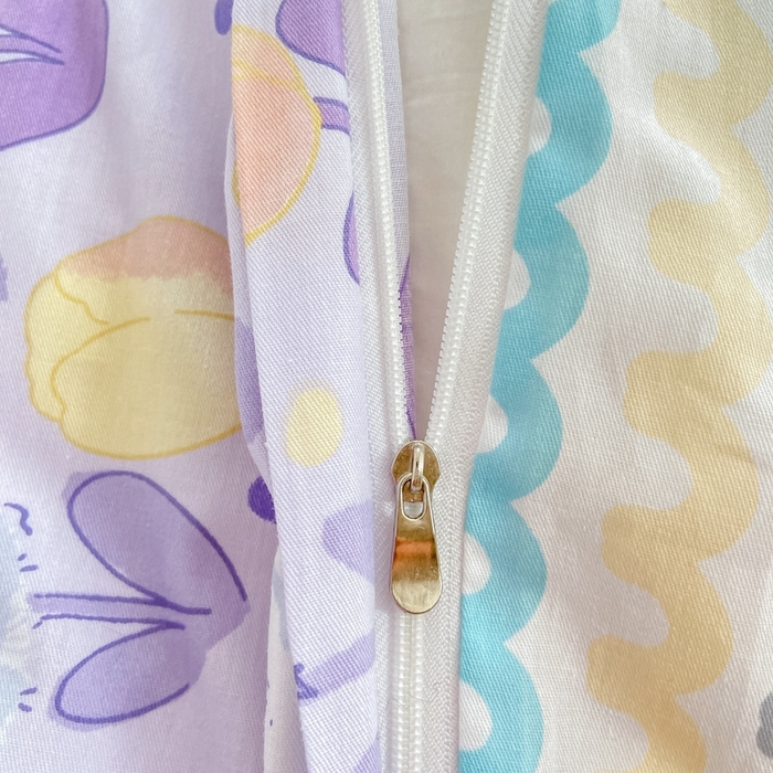 91家纺网 家纺一手货源 找家纺 宜家坊 2024新款全棉13070小清新印花四件套-拍摄二 兔个可爱