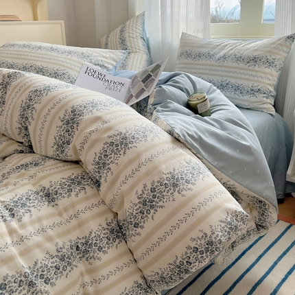 91家纺网 家纺一手货源 找家纺 （总）希文家纺 2024新款全棉13372野影系列四件套 