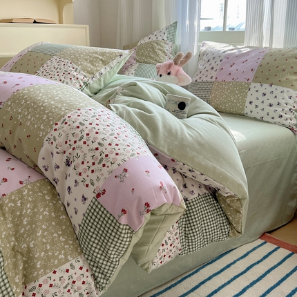 91家纺网 家纺一手货源 找家纺 （总）希文家纺 2024新款全棉13372野影系列四件套 