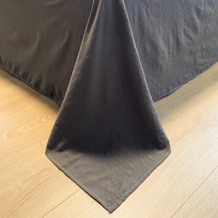 91家纺网 家纺一手货源 找家纺 葡萄家 2024新款超柔水洗棉毛巾绣四件套 毛巾绣水洗棉-字母深灰