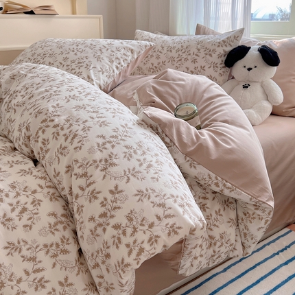 91家纺网 家纺一手货源 找家纺 （总）希文家纺 2024新款全棉13372野影系列四件套 