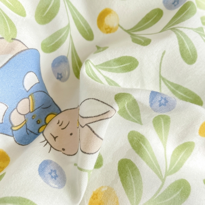 91家纺网 家纺一手货源 找家纺 宜家坊 2024新款全棉13070小清新印花四件套-拍摄二 失眠少女