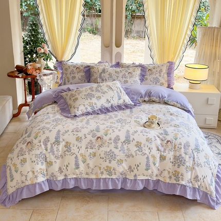 91家纺网 家纺一手货源 找家纺 （总）一比一 2024新款韩版泡泡棉四件套