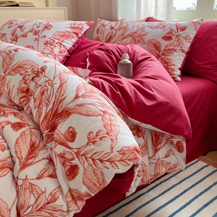 91家纺网 家纺一手货源 找家纺 （总）希文家纺 2024新款全棉13372野影系列四件套 